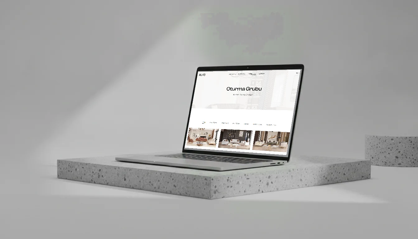 AL-FO Mobilya Ürün Kataloğu Web Sitesi - Proje Görseli